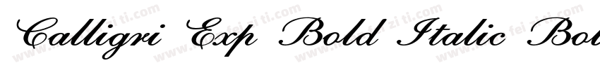 Calligri Exp Bold Italic Bold Itali字体转换